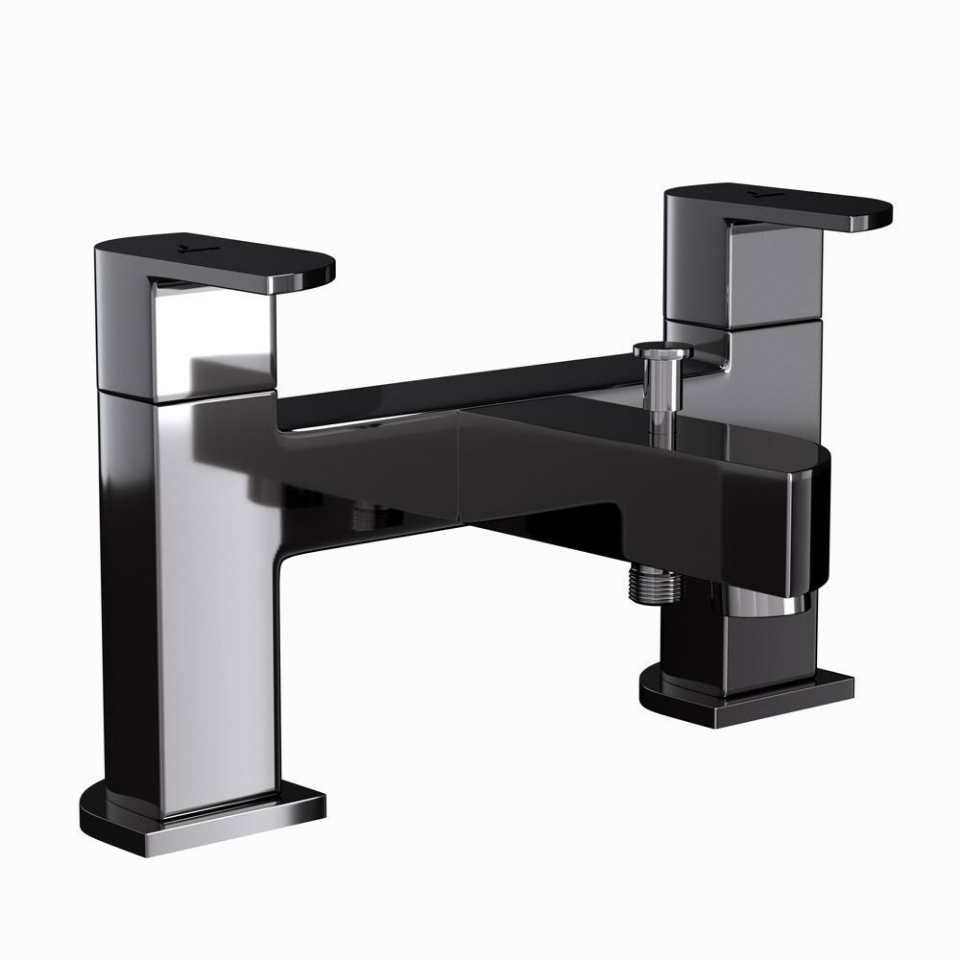 Picture of H Type Bath and Shower Mixer - Black Chrome