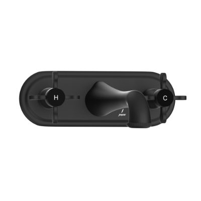 Picture of 3 Hole Basin Mixer Wall Mounted - Black Matt