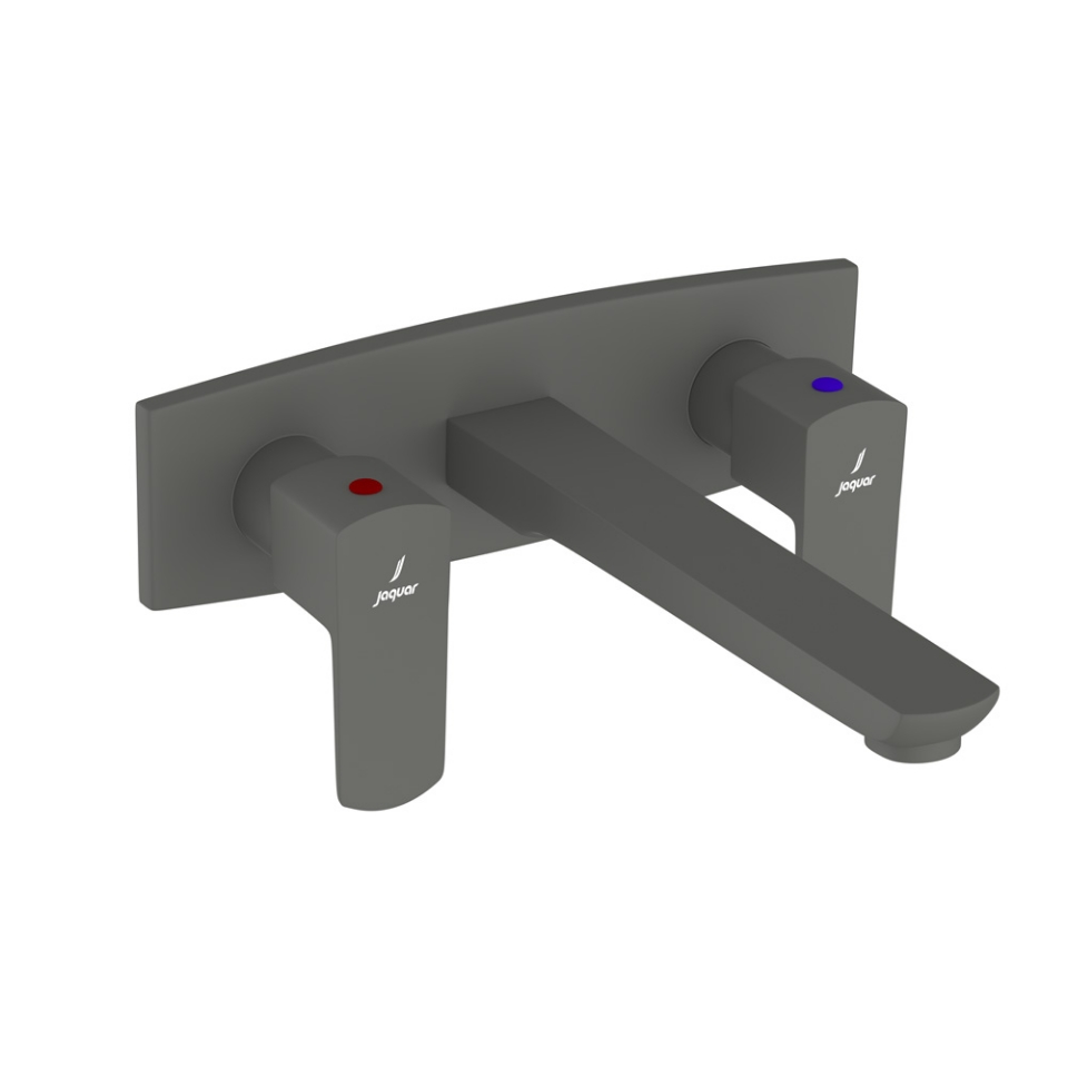 Picture of 3 Hole Basin Mixer Wall Mounted - Graphite