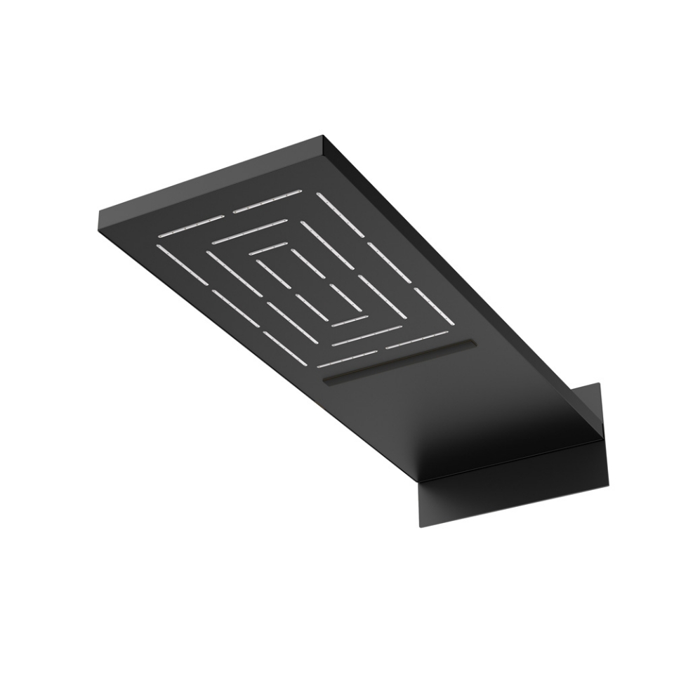 Picture of Waterfall Overhead Shower - Black Matt