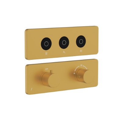 Picture of Exposed Part Kit of CLOUD Touch Shower System with 3 outlets - Gold Matt PVD